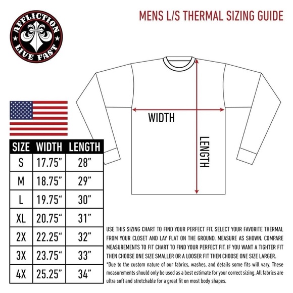 Archaic by Affliction Men's Thermal Shirt COUNTDOWN Wings Skull Biker Charcoal - Picture 4 of 6